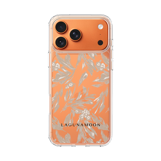 スリムプロテクションケース［ LAGUNAMOON - ボタニカルジャガード - Clear×Beige ］