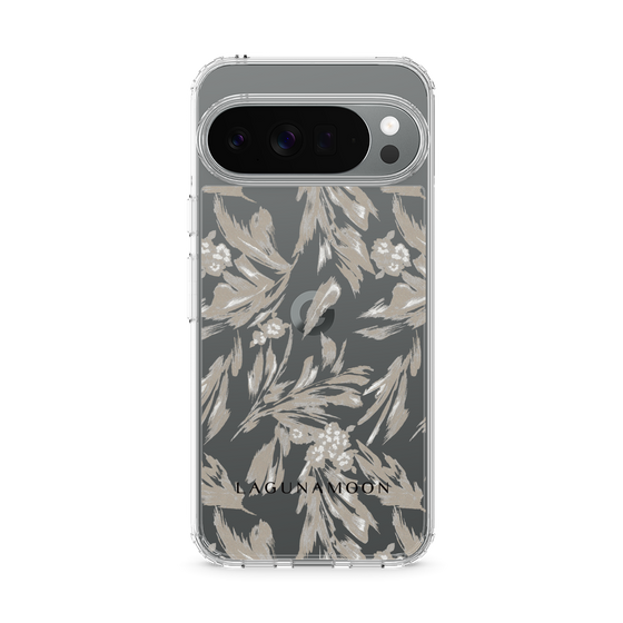 スリムプロテクションケース［ LAGUNAMOON - ボタニカルジャガード - Clear×Beige ］