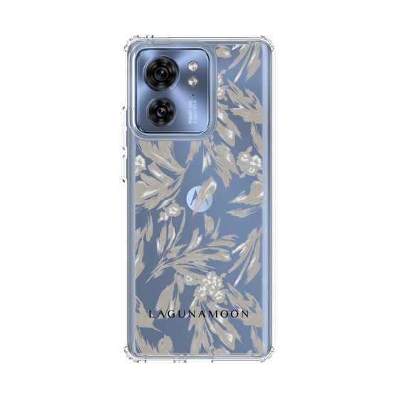 スリムプロテクションケース［ LAGUNAMOON - ボタニカルジャガード - Clear×Beige ］