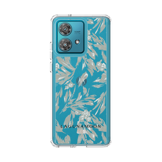 スリムプロテクションケース［ LAGUNAMOON - ボタニカルジャガード - Clear×Beige ］