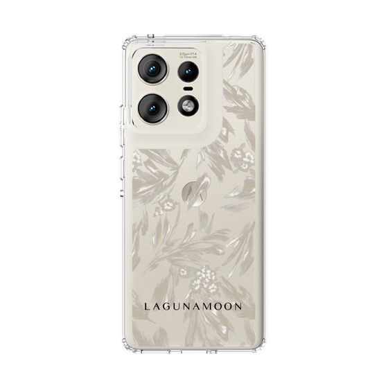 スリムプロテクションケース［ LAGUNAMOON - ボタニカルジャガード - Clear×Beige ］