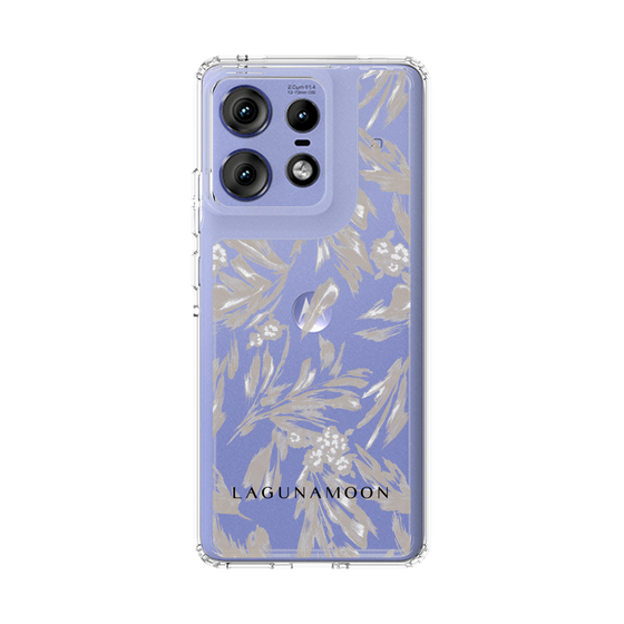 スリムプロテクションケース［ LAGUNAMOON - ボタニカルジャガード - Clear×Beige ］