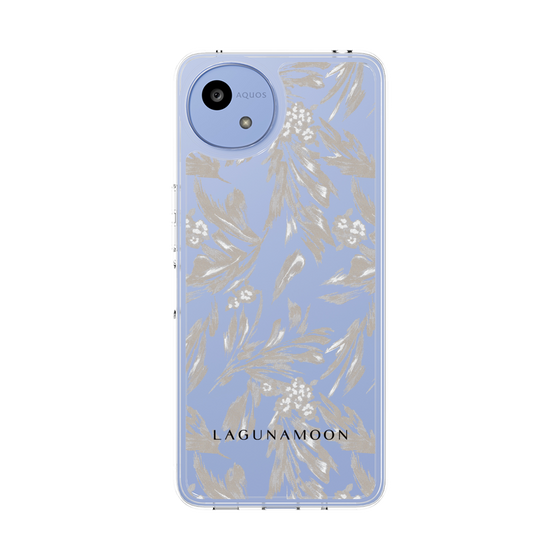 スリムプロテクションケース［ LAGUNAMOON - ボタニカルジャガード - Clear×Beige ］