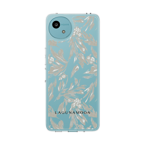 スリムプロテクションケース［ LAGUNAMOON - ボタニカルジャガード - Clear×Beige ］