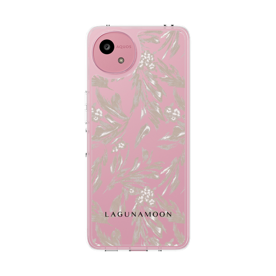 スリムプロテクションケース［ LAGUNAMOON - ボタニカルジャガード - Clear×Beige ］