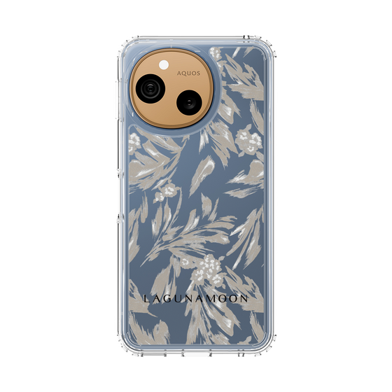 スリムプロテクションケース［ LAGUNAMOON - ボタニカルジャガード - Clear×Beige ］