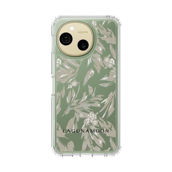 スリムプロテクションケース［ LAGUNAMOON - ボタニカルジャガード - Clear×Beige ］