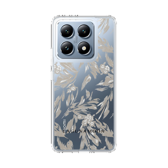 スリムプロテクションケース［ LAGUNAMOON - ボタニカルジャガード - Clear×Beige ］