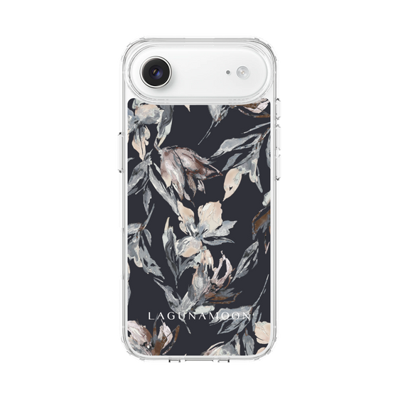 スリムプロテクションケース［ LAGUNAMOON - ニュアンスフラワー - Navy ］