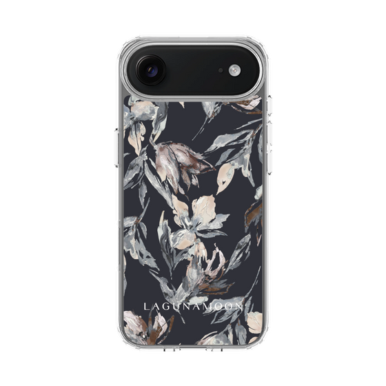 スリムプロテクションケース［ LAGUNAMOON - ニュアンスフラワー - Navy ］
