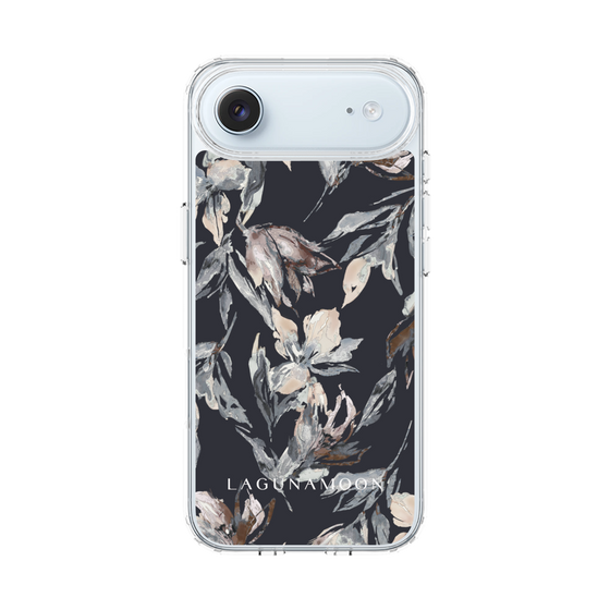 スリムプロテクションケース［ LAGUNAMOON - ニュアンスフラワー - Navy ］