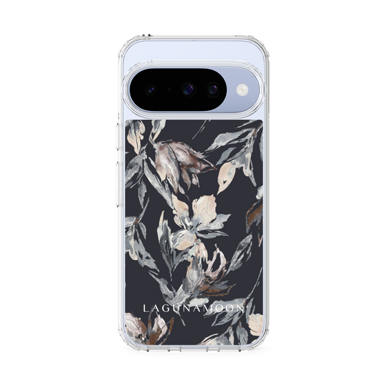 スリムプロテクションケース［ LAGUNAMOON - ニュアンスフラワー - Navy ］