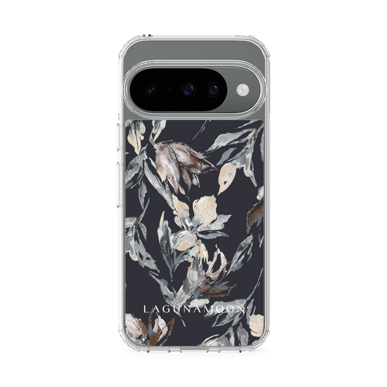 スリムプロテクションケース［ LAGUNAMOON - ニュアンスフラワー - Navy ］