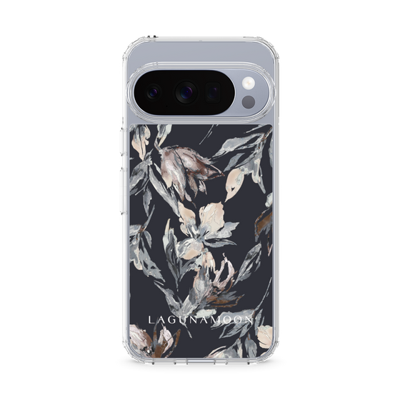 スリムプロテクションケース［ LAGUNAMOON - ニュアンスフラワー - Navy ］