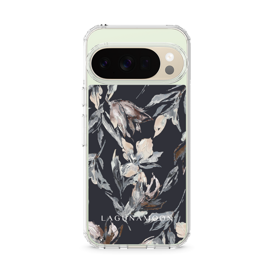 スリムプロテクションケース［ LAGUNAMOON - ニュアンスフラワー - Navy ］