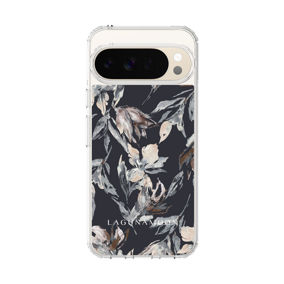 スリムプロテクションケース［ LAGUNAMOON - ニュアンスフラワー - Navy ］