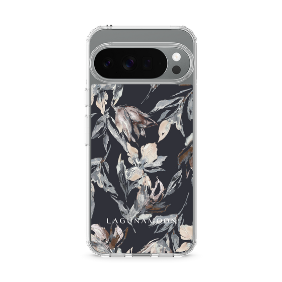 スリムプロテクションケース［ LAGUNAMOON - ニュアンスフラワー - Navy ］