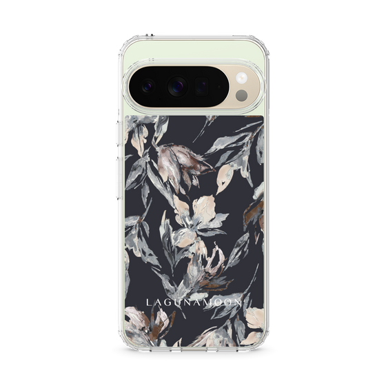 スリムプロテクションケース［ LAGUNAMOON - ニュアンスフラワー - Navy ］