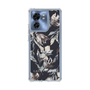 スリムプロテクションケース［ LAGUNAMOON - ニュアンスフラワー - Navy ］