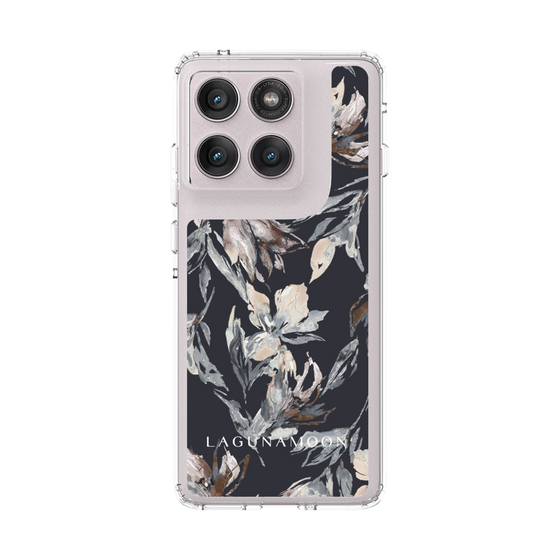 スリムプロテクションケース［ LAGUNAMOON - ニュアンスフラワー - Navy ］