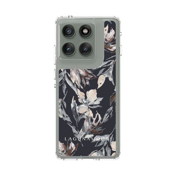 スリムプロテクションケース［ LAGUNAMOON - ニュアンスフラワー - Navy ］