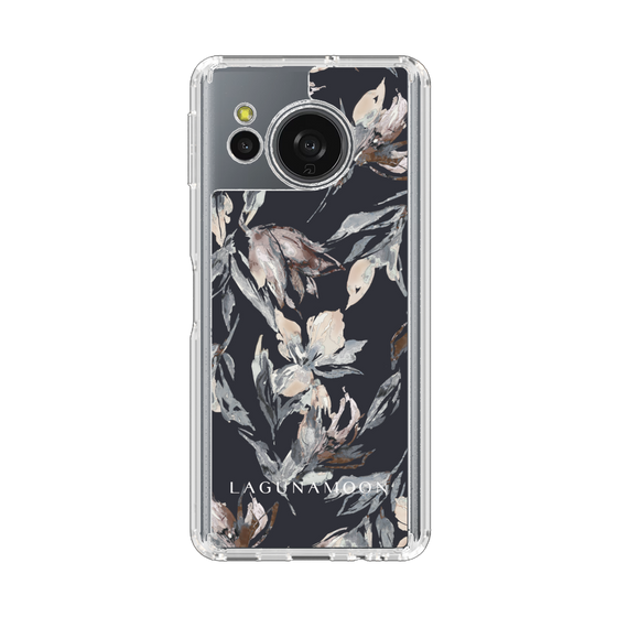 スリムプロテクションケース［ LAGUNAMOON - ニュアンスフラワー - Navy ］