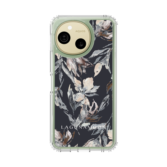 スリムプロテクションケース［ LAGUNAMOON - ニュアンスフラワー - Navy ］