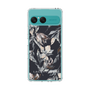 スリムプロテクションケース［ LAGUNAMOON - ニュアンスフラワー - Navy ］