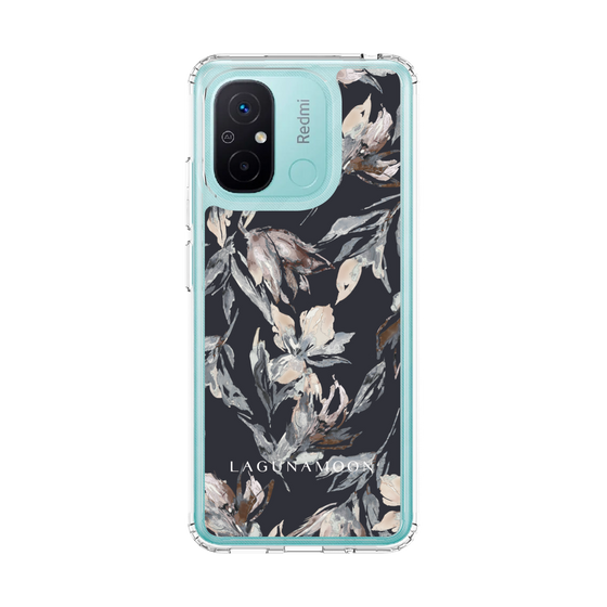 スリムプロテクションケース［ LAGUNAMOON - ニュアンスフラワー - Navy ］