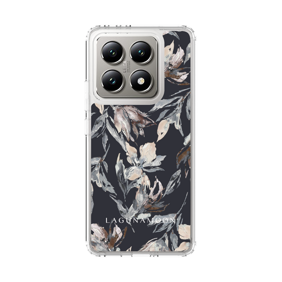 スリムプロテクションケース［ LAGUNAMOON - ニュアンスフラワー - Navy ］