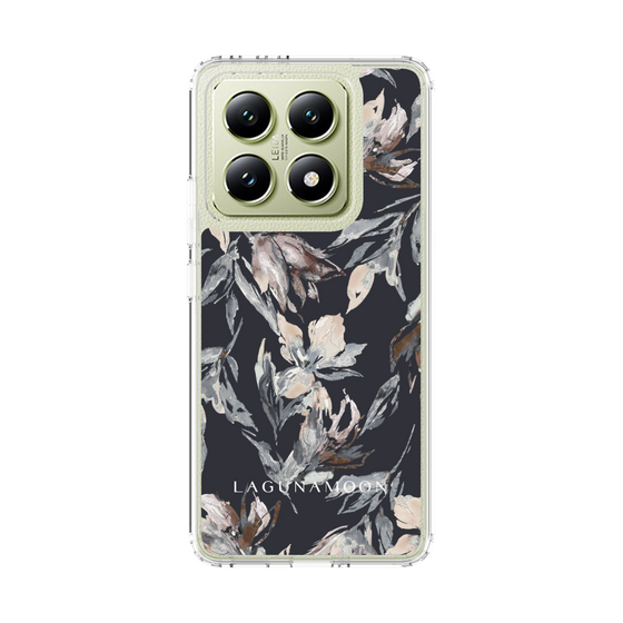 スリムプロテクションケース［ LAGUNAMOON - ニュアンスフラワー - Navy ］
