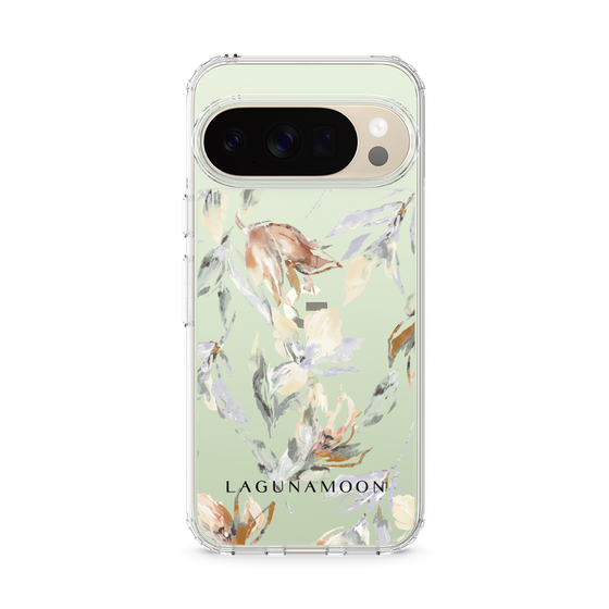 スリムプロテクションケース［ LAGUNAMOON - ニュアンスフラワー - Clear ］