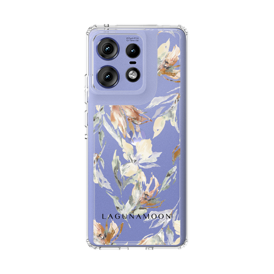スリムプロテクションケース［ LAGUNAMOON - ニュアンスフラワー - Clear ］