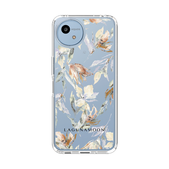 スリムプロテクションケース［ LAGUNAMOON - ニュアンスフラワー - Clear ］