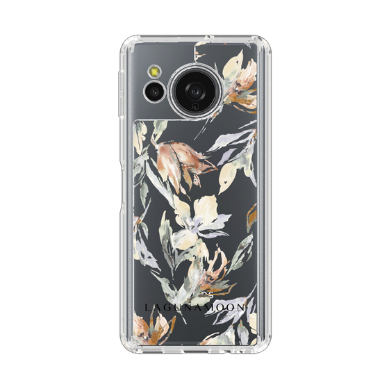 スリムプロテクションケース［ LAGUNAMOON - ニュアンスフラワー - Clear ］