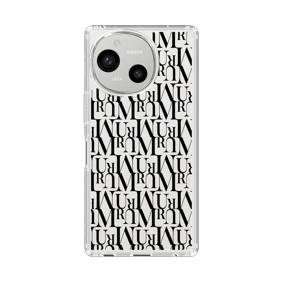 スリムプロテクションケース［ MURUA - モノグラム - Black ］