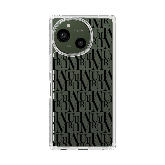 スリムプロテクションケース［ MURUA - モノグラム - Black ］