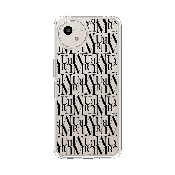 スリムプロテクションケース［ MURUA - モノグラム - Black ］