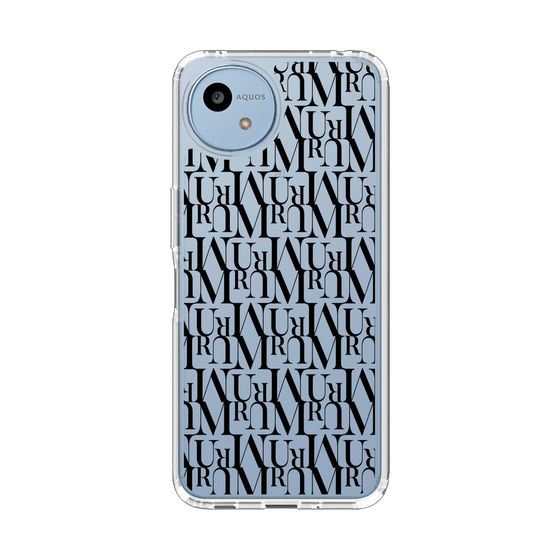 スリムプロテクションケース［ MURUA - モノグラム - Black ］