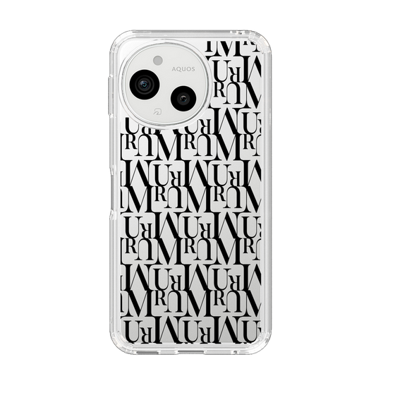 スリムプロテクションケース［ MURUA - モノグラム - Black ］