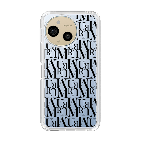 スリムプロテクションケース［ MURUA - モノグラム - Black ］