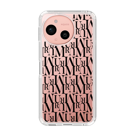 スリムプロテクションケース［ MURUA - モノグラム - Black ］