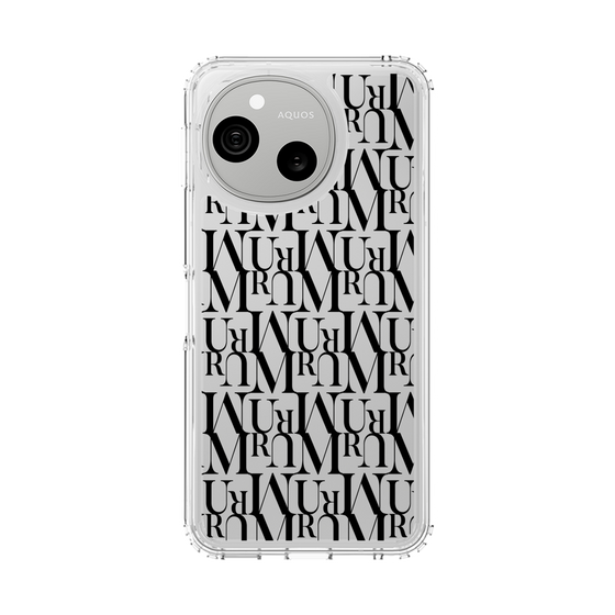 スリムプロテクションケース［ MURUA - モノグラム - Black ］