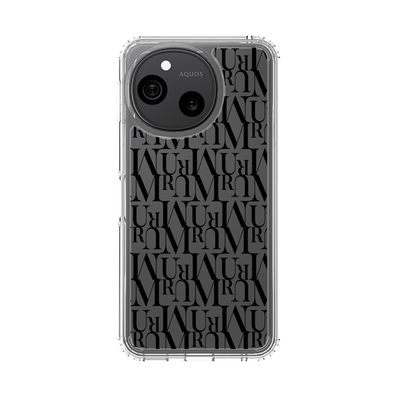 スリムプロテクションケース［ MURUA - モノグラム - Black ］