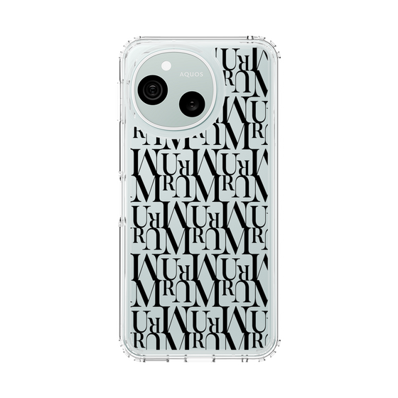 スリムプロテクションケース［ MURUA - モノグラム - Black ］