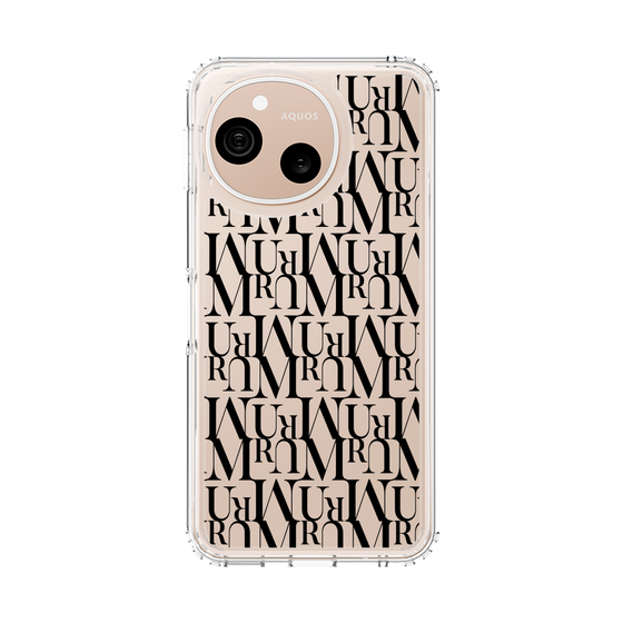 スリムプロテクションケース［ MURUA - モノグラム - Black ］