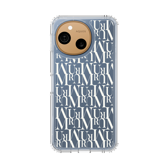 スリムプロテクションケース［ MURUA - モノグラム - White ］