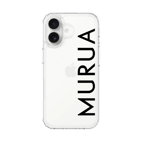 スリムプロテクションケース［ MURUA - ロゴ - Black ］