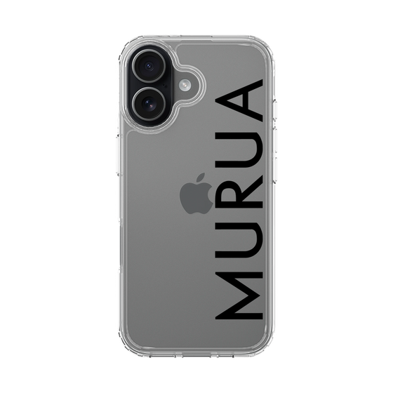 スリムプロテクションケース［ MURUA - ロゴ - Black ］