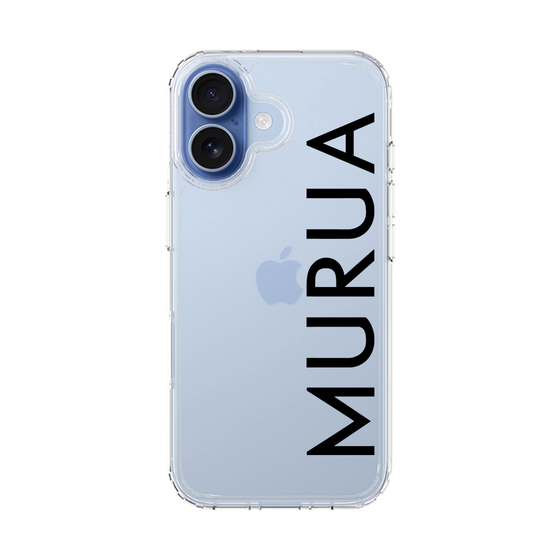 スリムプロテクションケース［ MURUA - ロゴ - Black ］